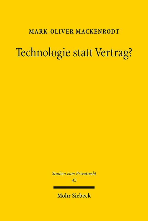 Produktbild: Technologie statt Vertrag?