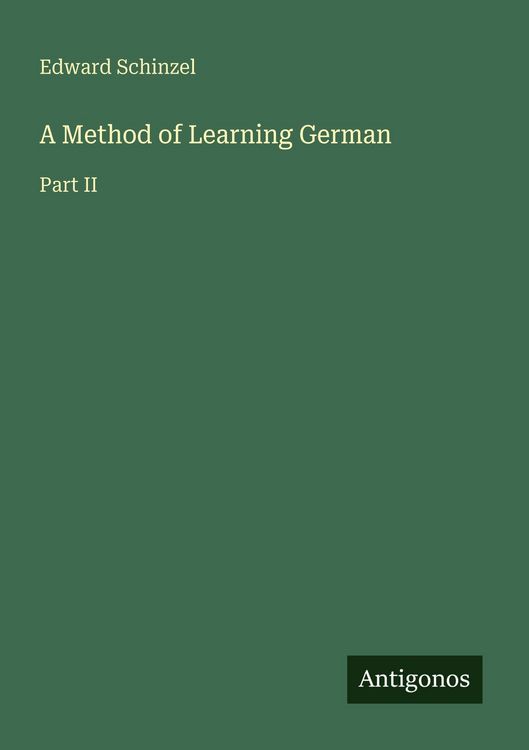 Produktbild: A Method of Learning German