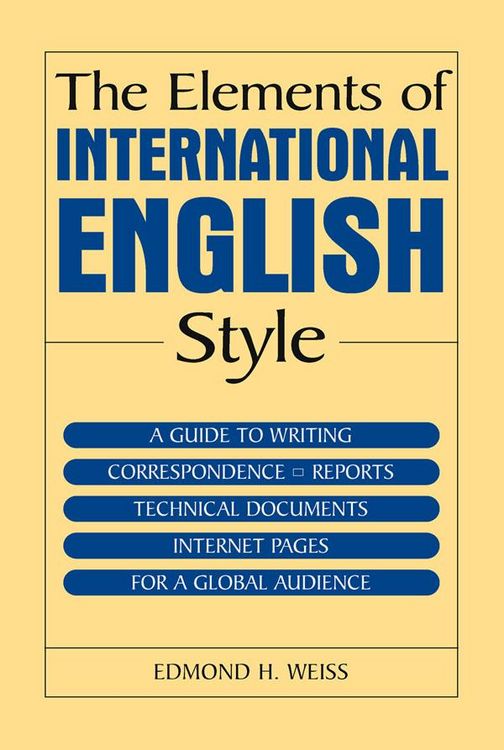 Produktbild: The Elements of International English Style