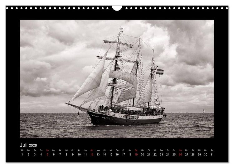 Produktbild: Segelschiffe auf der Ostsee (Wandkalender 2026 DIN A3 quer), CALVENDO Monatskalender