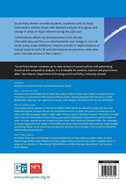 Produktbild: Social Policy Review 17