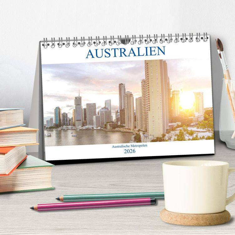 Produktbild: Australien - Australische Metropolen (Tischkalender 2026 DIN A5 quer), CALVENDO Monatskalender