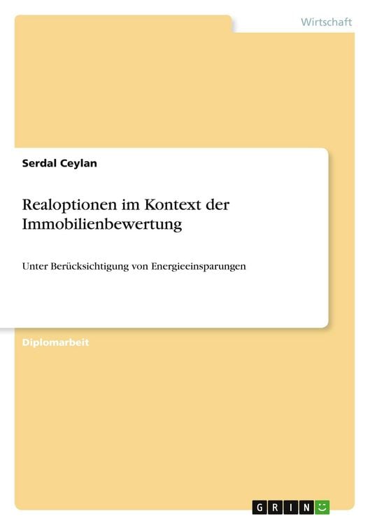Produktbild: Realoptionen im Kontext der Immobilienbewertung