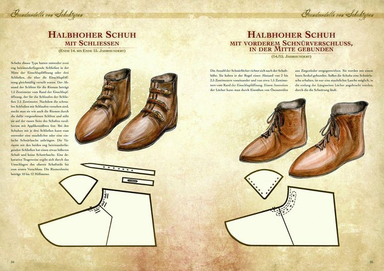Produktbild: Kleidung des Mittelalters selbst anfertigen &ndash; Schuhe des Hoch- und Sp&auml;tmittelalters
