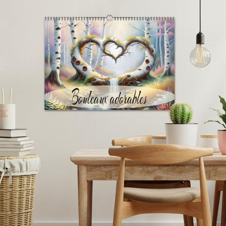 Produktbild: Bouleaux adorables (Calendrier mural 2026 DIN A3 vertical), CALVENDO calendrier mensuel