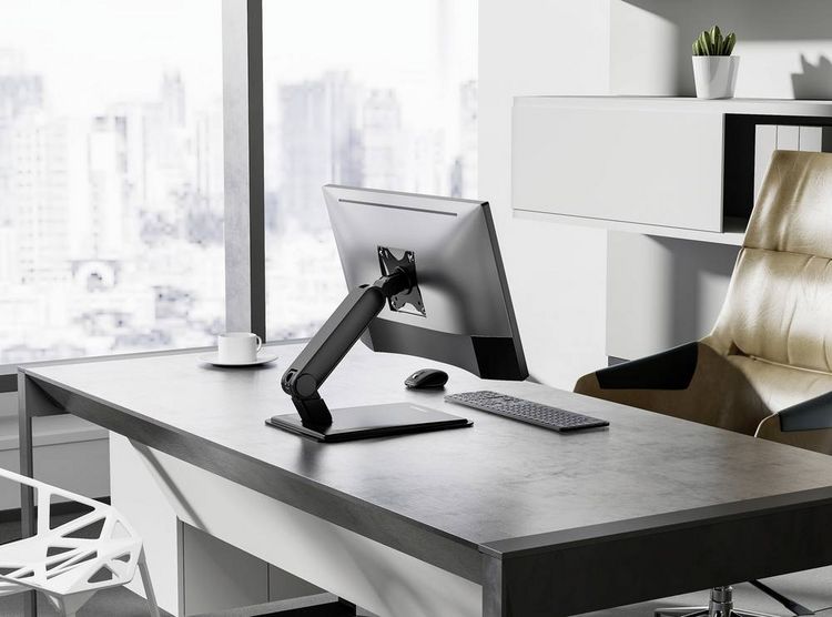 Produktbild: SpeaKa Professional Monitor-Standfu&szlig; SP-TMS-300 1 Display(s) 43,2 cm (17") - 81,3 cm (32") Schwarz H&ouml;henverstellbar, Neigbar, Rotierbar