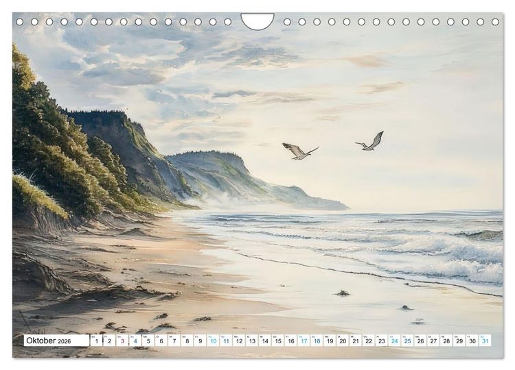 Produktbild: Meeresbrisen (Wandkalender 2026 DIN A4 quer), CALVENDO Monatskalender