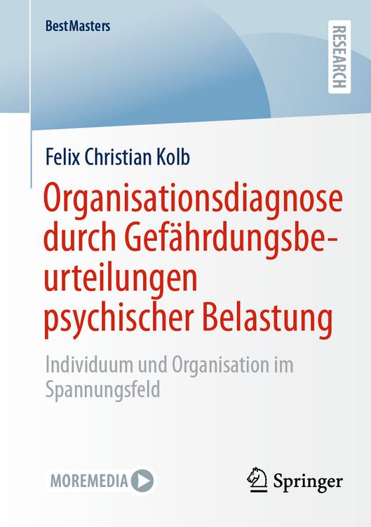 Produktbild: Organisationsdiagnose durch Gef&auml;hrdungsbeurteilungen psychischer Belastung