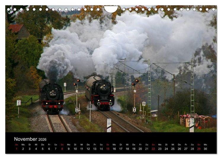 Produktbild: Mein Dampfbahnkalender 2026 (Wandkalender 2026 DIN A4 quer), CALVENDO Monatskalender