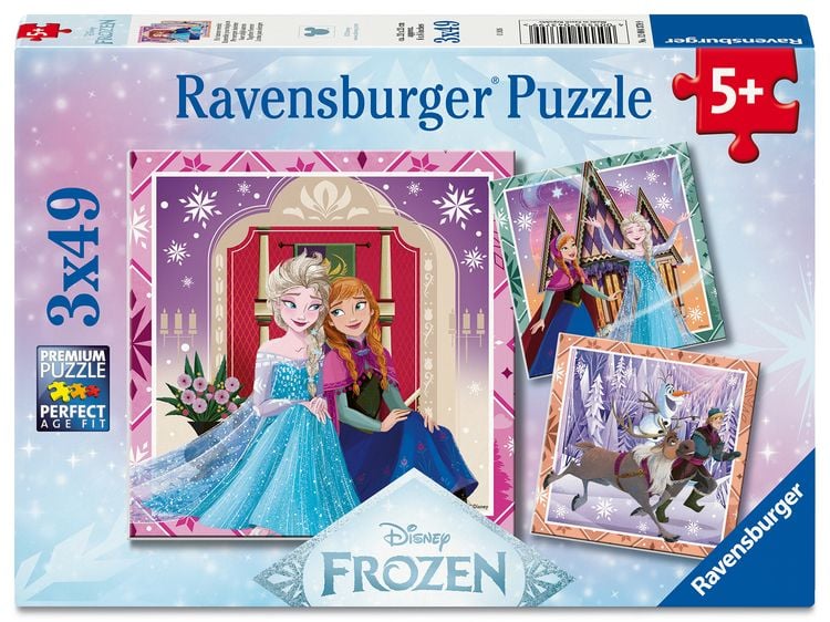 Produktbild: Kinderpuzzle 3x49 Teile - Disney Die Eisk&ouml;nigin - Disney Frozen