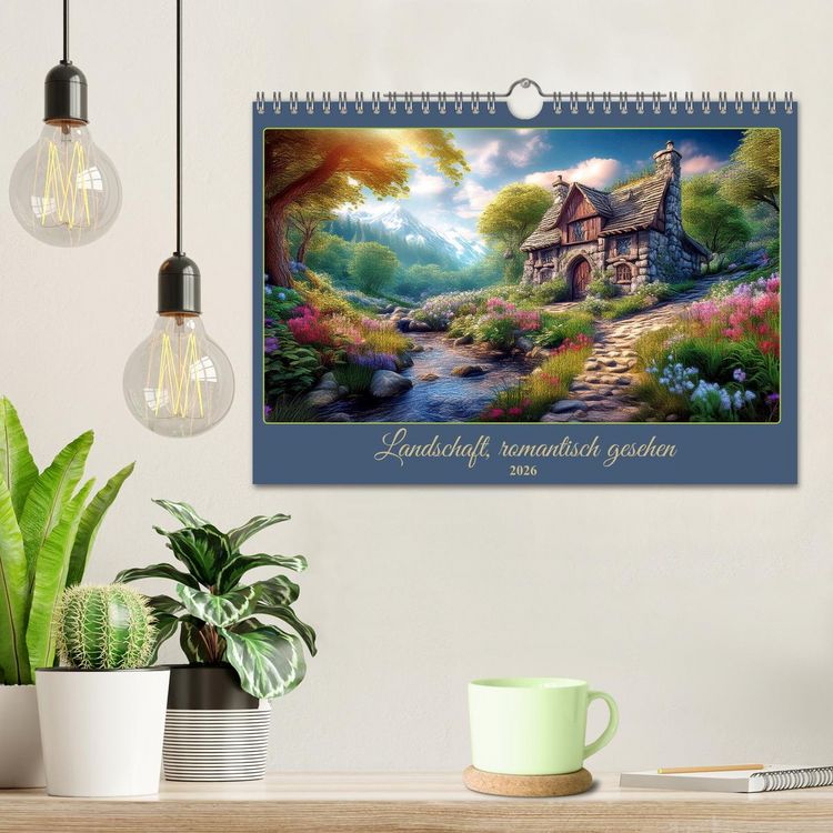 Produktbild: Landschaft romantisch gesehen (Wandkalender 2026 DIN A4 quer), CALVENDO Monatskalender