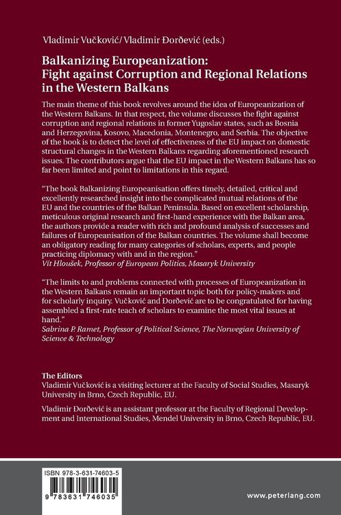 Produktbild: Balkanizing Europeanization: Fight against Corruption and Regional Relations in the Western Balkans