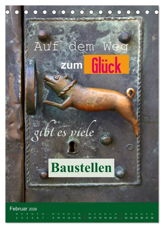 Produktbild: Lebensfreude in harten Zeiten (Tischkalender 2026 DIN A5 hoch), CALVENDO Monatskalender