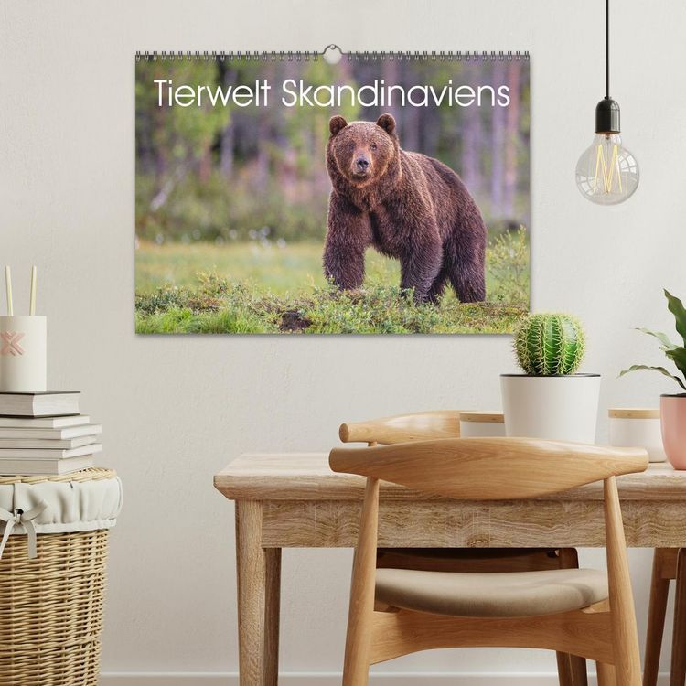 Produktbild: Tierwelt Skandinaviens (Wandkalender 2026 DIN A3 quer), CALVENDO Monatskalender