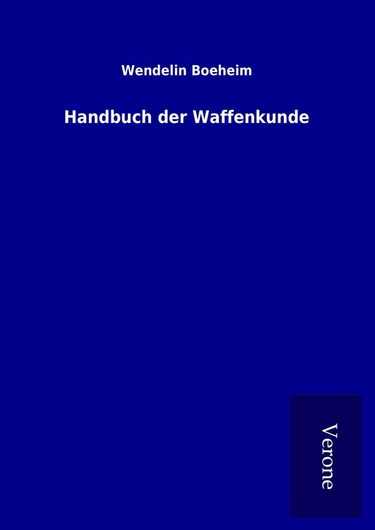 Produktbild: Handbuch der Waffenkunde