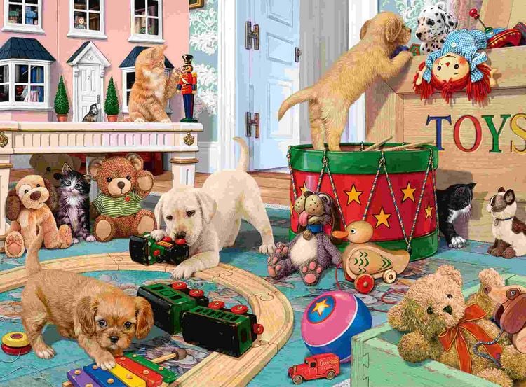 Produktbild: Kinderpuzzle 150 XXL Teile - Verspielte Welpen