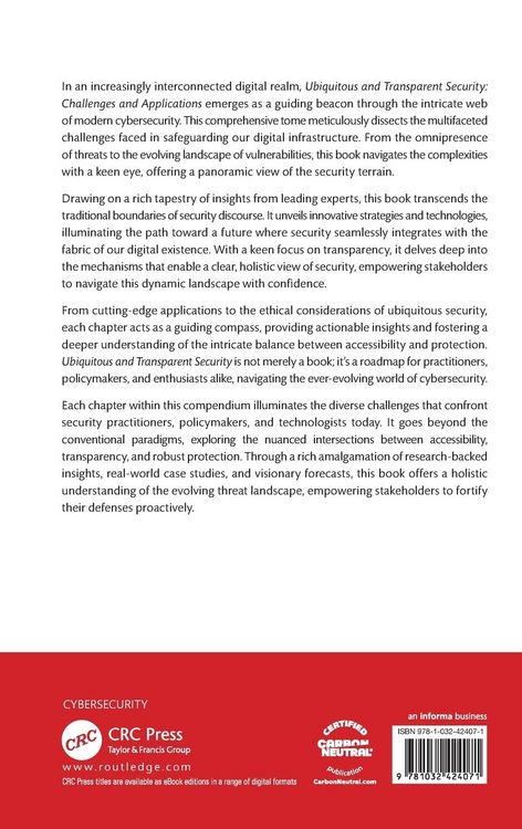 Produktbild: Ubiquitous and Transparent Security