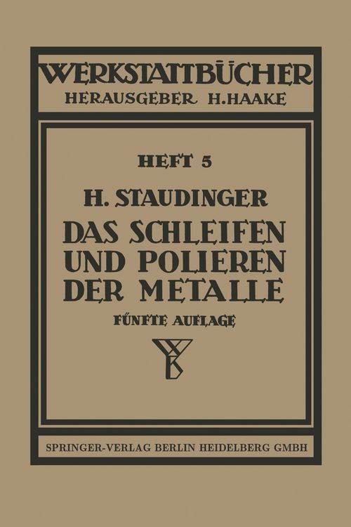 Produktbild: Das Schleifen und Polieren der Metalle
