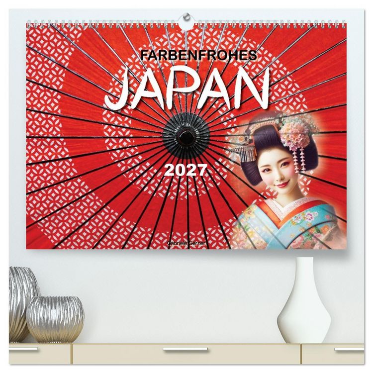 Produktbild: Farbenfrohes Japan (hochwertiger Premium Wandkalender 2027 DIN A2 quer), Kunstdruck in Hochglanz
