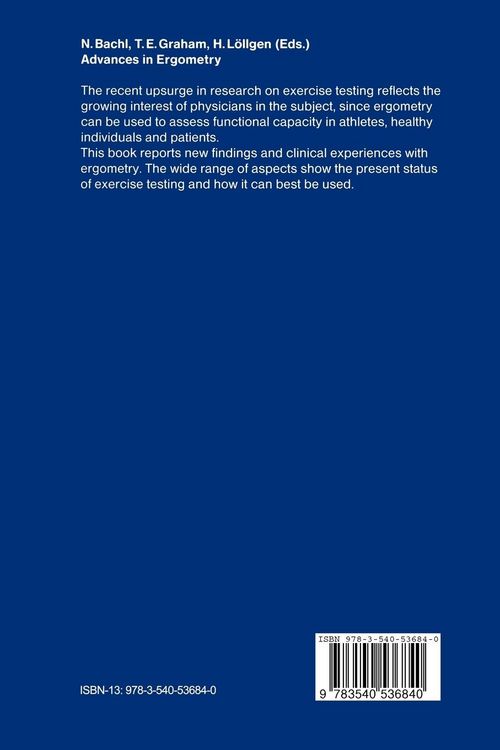 Produktbild: Advances in Ergometry