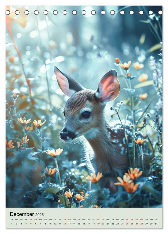 Produktbild: Baby Wildlife (Desk Calendar 2026 DIN A5 portrait), CALVENDO 12 Month DeskCalendar