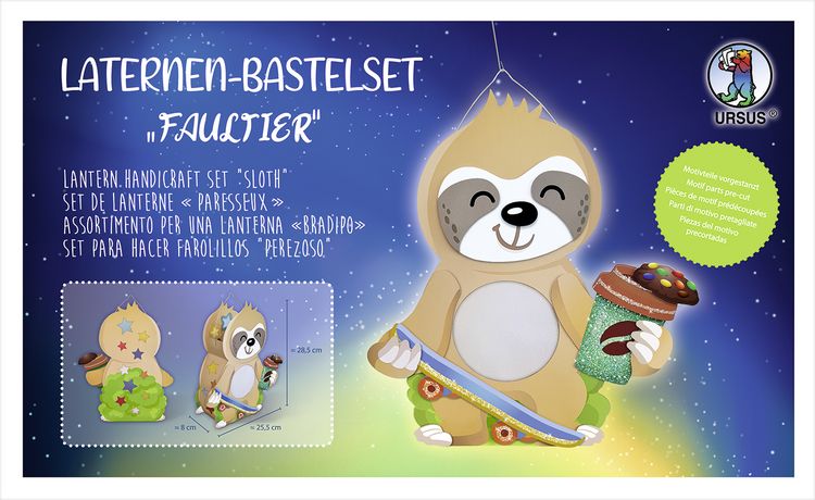Produktbild: Laternen-Bastelset "Faultier"