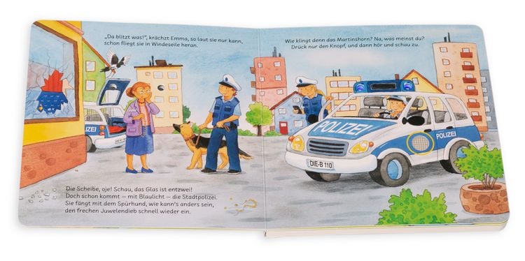 Produktbild: Unterwegs mit Feuerwehr, Polizei und Co. Mit Blink-Blaulicht und Sirene