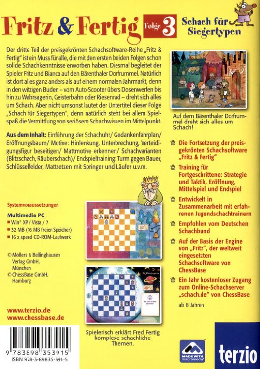 Produktbild: Fritz & Fertig! 3 - Schach für Siegertypen