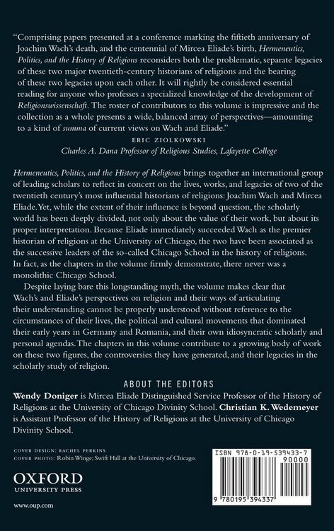 Produktbild: Hermeneutics, Politics, and the History of Religions