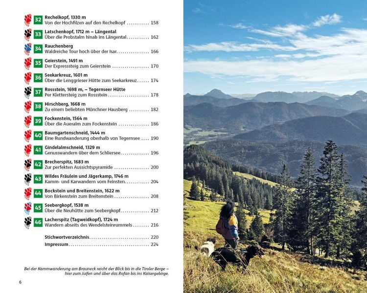 Produktbild: ROTHER Wanderbuch Wandern mit Hund Bayerische Alpen