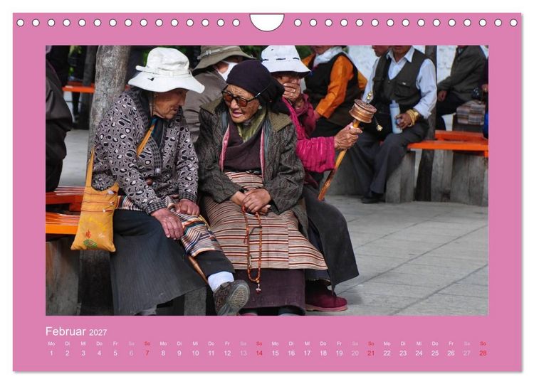 Produktbild: Tibet - Auf dem Dach der Welt (Wandkalender 2027 DIN A4 quer), CALVENDO Monatskalender