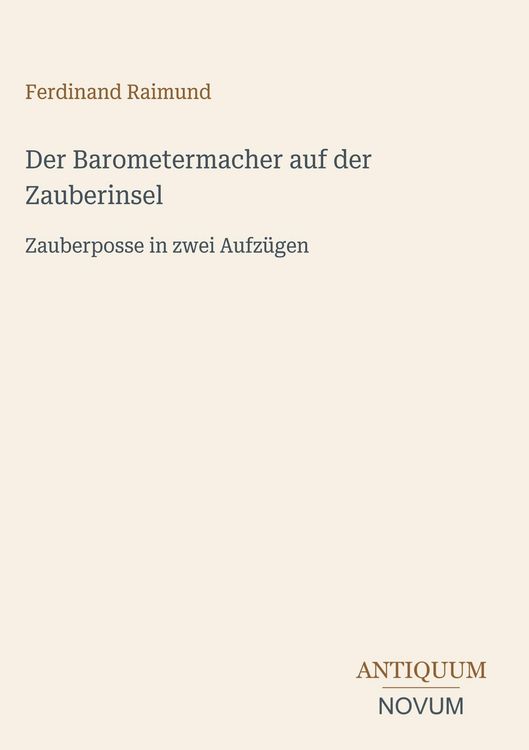 Produktbild: Der Barometermacher auf der Zauberinsel