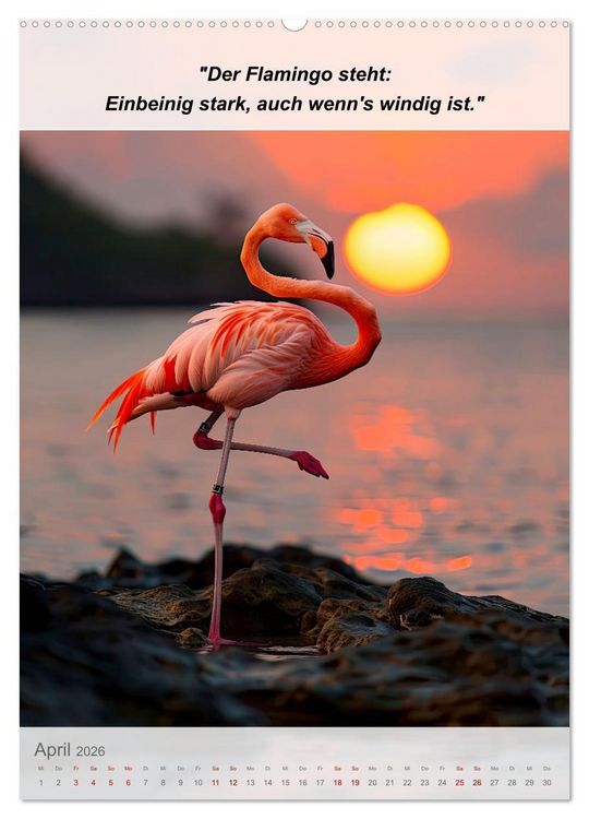 Produktbild: Ein tierisches Yoga-Abenteuer (hochwertiger Premium Wandkalender 2026 DIN A2 hoch), Kunstdruck in Hochglanz