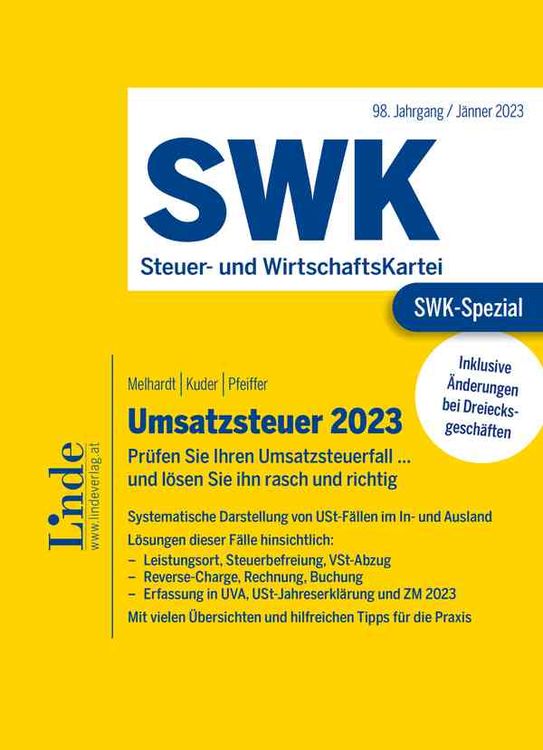 Bild vom Artikel SWK-Spezial Umsatzsteuer 2023 vom Autor Stefan Melhardt