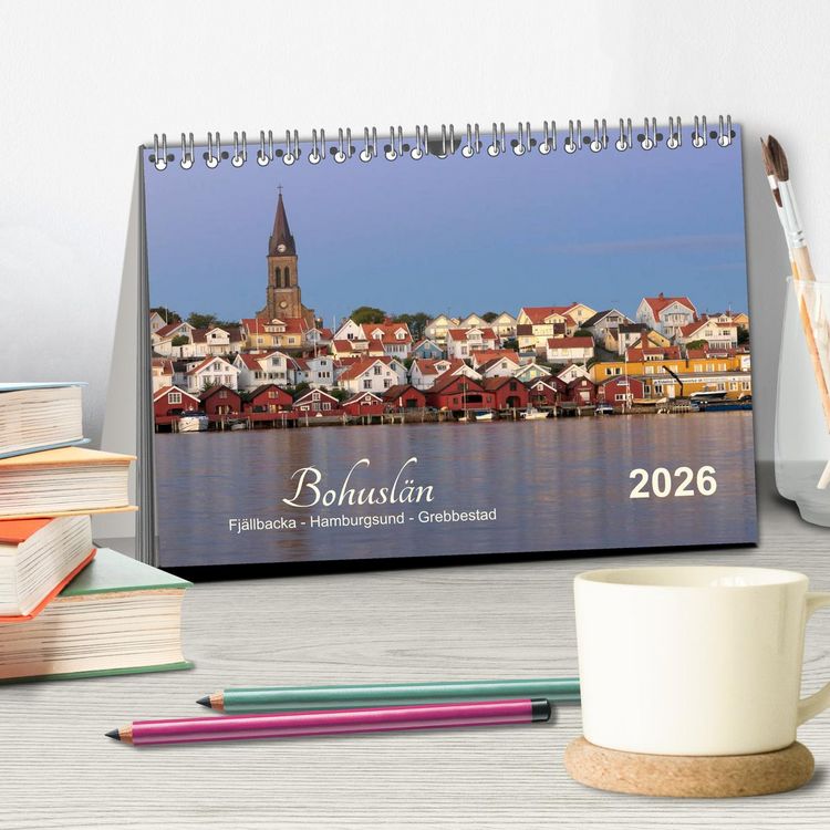 Produktbild: Bohusl&auml;n Fj&auml;llbacka - Hamburgsund - Grebbestad 2026 (Tischkalender 2026 DIN A5 quer), CALVENDO Monatskalender