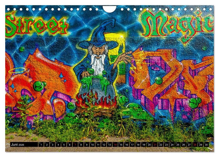 Produktbild: Street art D&uuml;sseldorf Michael Jaster (Wandkalender 2026 DIN A4 quer), CALVENDO Monatskalender