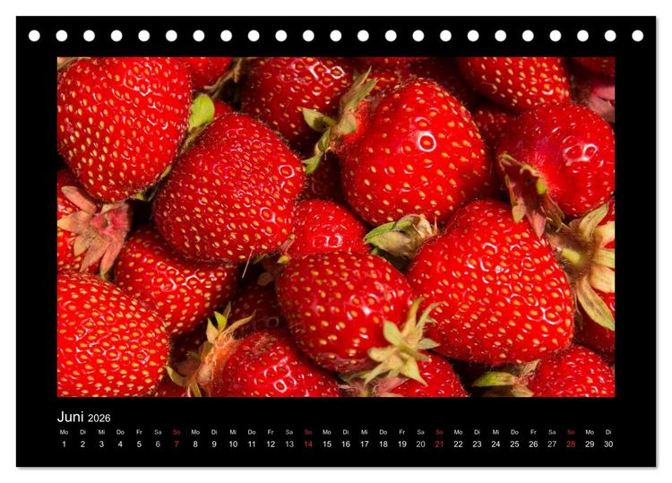 Produktbild: essbar &ndash; Buntes Obst und Gem&uuml;se (Tischkalender 2026 DIN A5 quer), CALVENDO Monatskalender