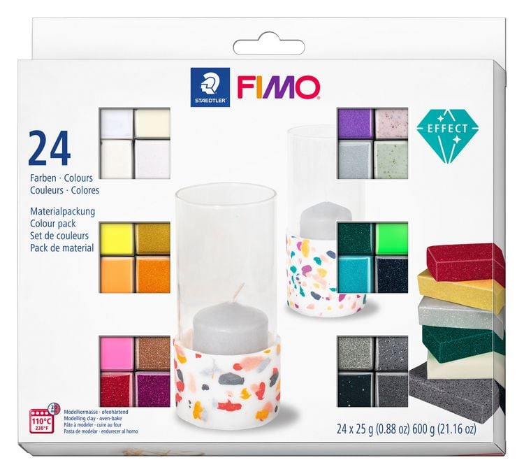 Produktbild: STAEDTLER Modelliermasse FIMO&reg; effect 24er Set