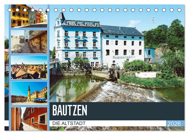Produktbild: Bautzen Die Altstadt (Tischkalender 2026 DIN A5 quer), CALVENDO Monatskalender