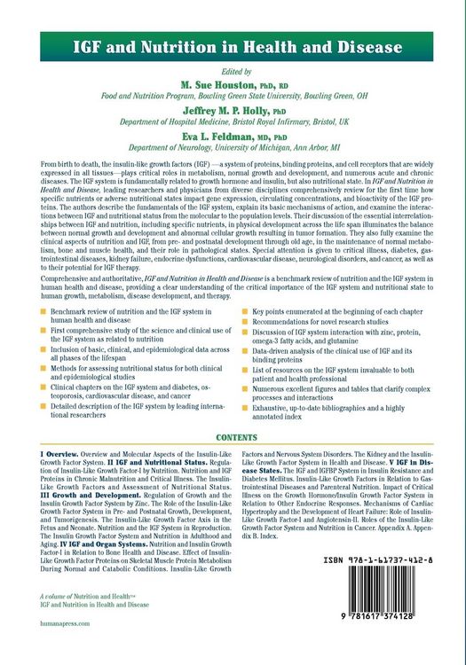 Produktbild: IGF and Nutrition in Health and Disease
