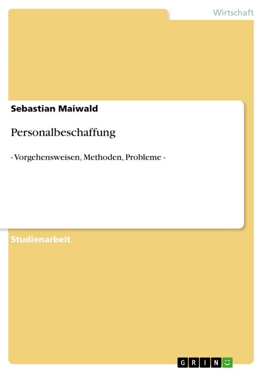 Produktbild: Personalbeschaffung