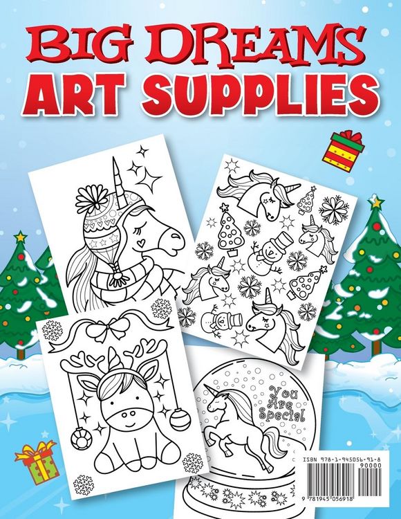 Produktbild: Unicorn Christmas Coloring Book for Kids
