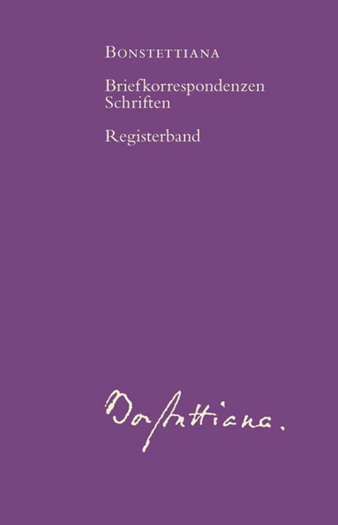 Produktbild: Bonstettiana. Registerband