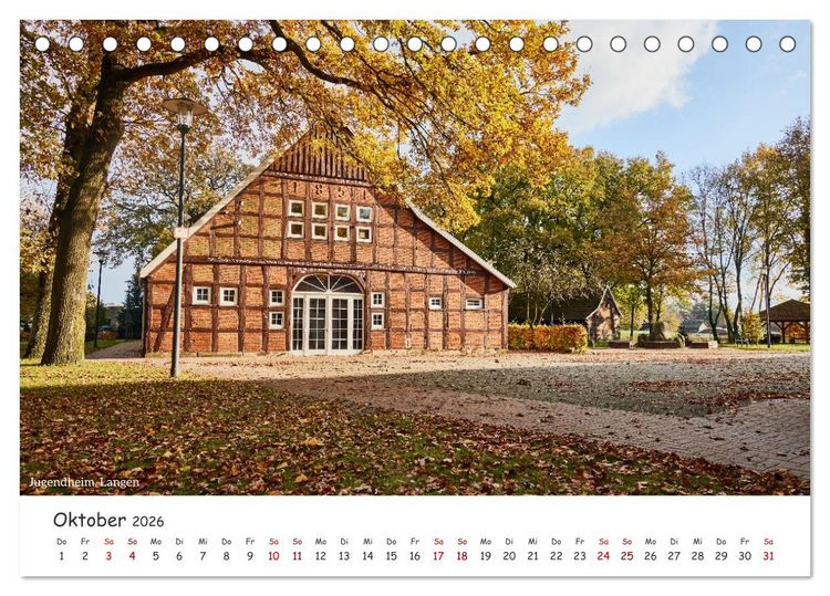 Produktbild: Emsland Impressionen (Tischkalender 2026 DIN A5 quer), CALVENDO Monatskalender