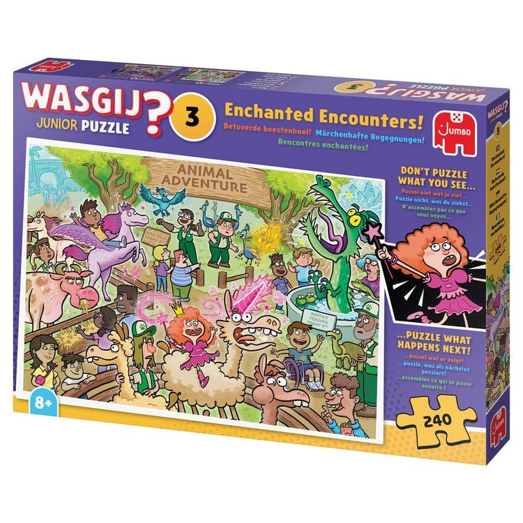 Produktbild: Wasgij Junior 3 - M&auml;rchenhafte Begegnungen! (Puzzle 240 Teile)