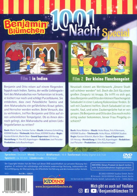 Produktbild: Benjamin Bl&uuml;mchen - 1001 Nacht Special: In Indien/Der kleine Flaschengeist