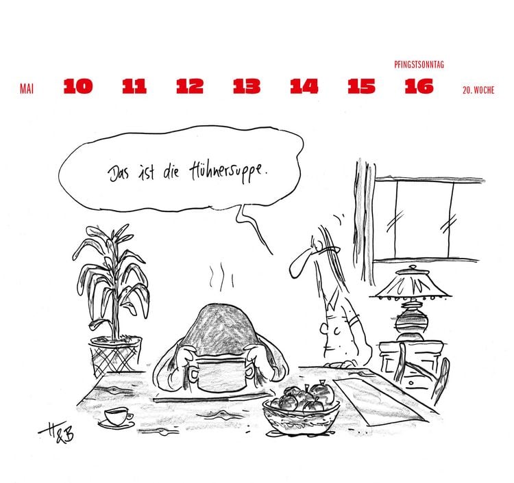 Produktbild: Hauck & Bauer Postkartenkalender 2027