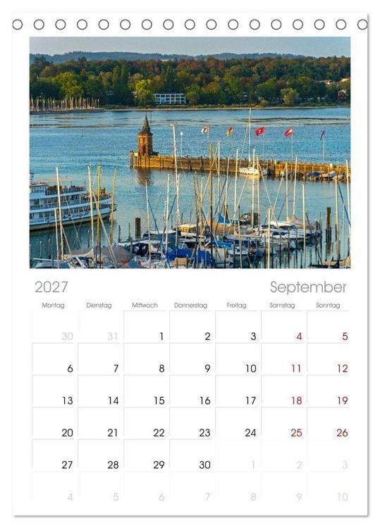 Produktbild: Tischplaner 2027 - Konstanz - Traumort am Bodensee (A5 Tischkalender zum Aufstellen) CALVENDO