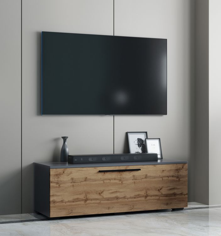 Produktbild: Holz TV Lowboard M&ouml;bel Fernsehschrank Arila M