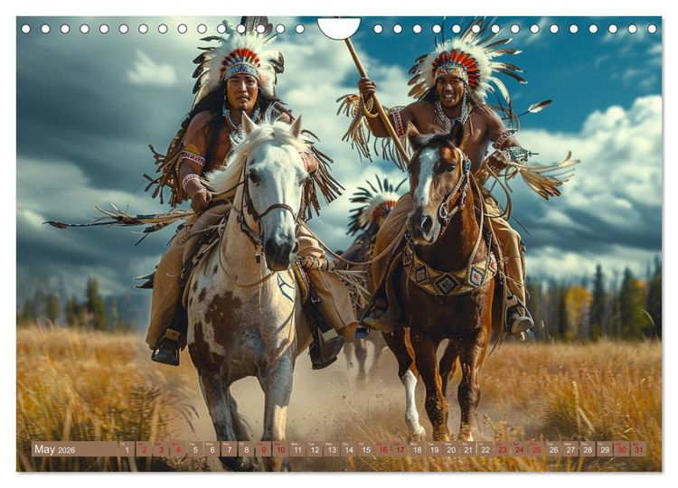 Produktbild: Native American Soul (Wall Calendar 2026 DIN A4 landscape), CALVENDO 12 Month Wall Calendar